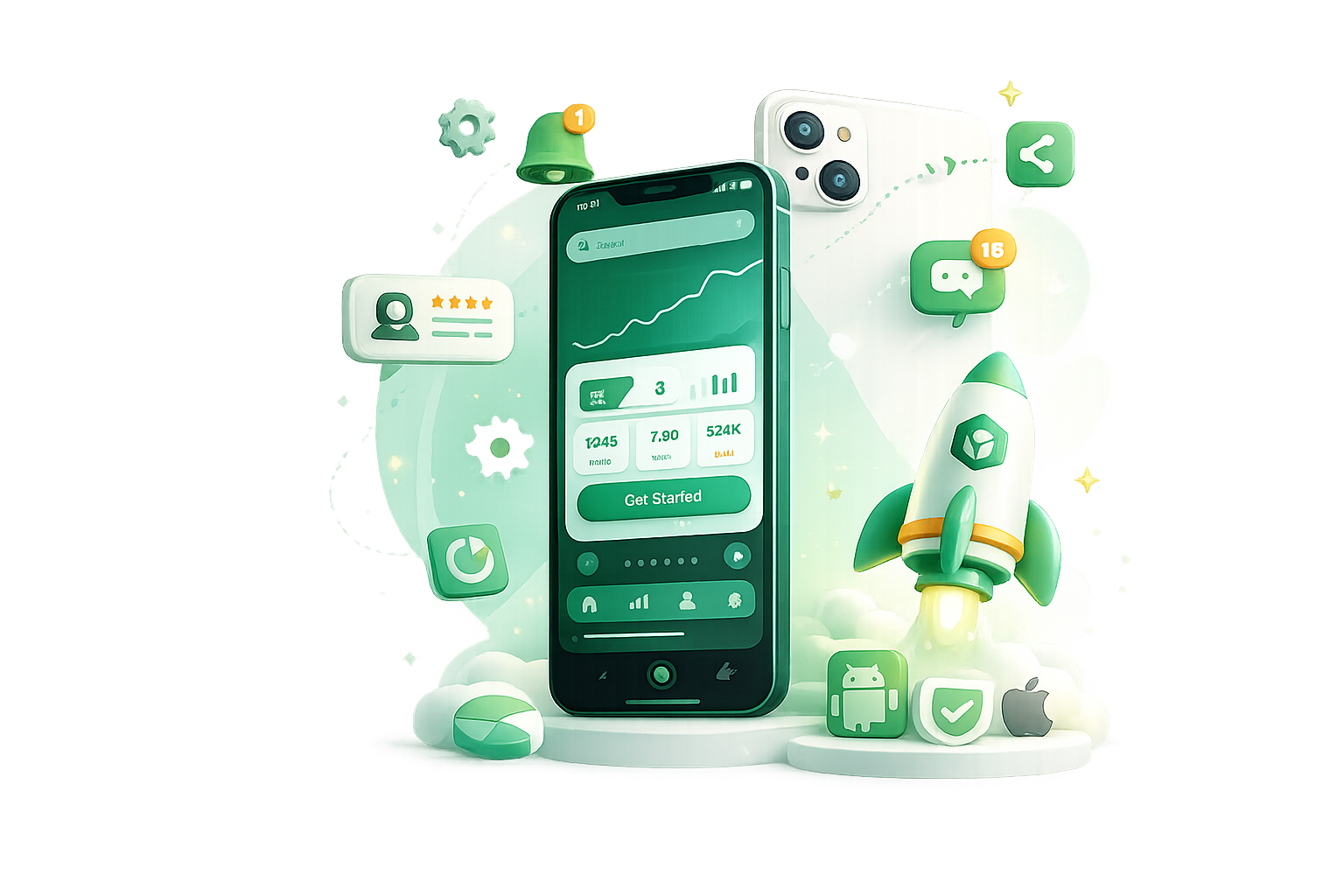 Mobile app development services by Divinecube